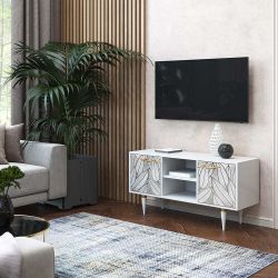 Тумба под ТВ Арт 117см Классик Айс Голд