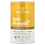 Sprout Living, Epic Protein®, органический растительный протеин и суперпродукты, ваниль и лукума, 912 г (2 фунта)
