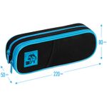 Пенал мягкий 2 отделения, 220*80*50 Berlingo "Tea rex", полиэстер, внутр. органайзер