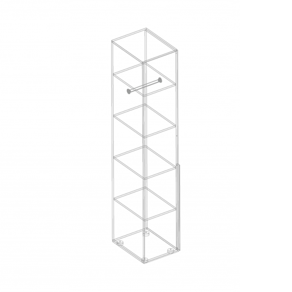 Вита Пенал с полками (штанга в комплекте)