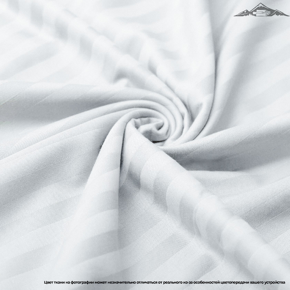 Сатин-страйп &quot;Белый&quot; | ш.240 см | 135 г/м² | хлопок-100%