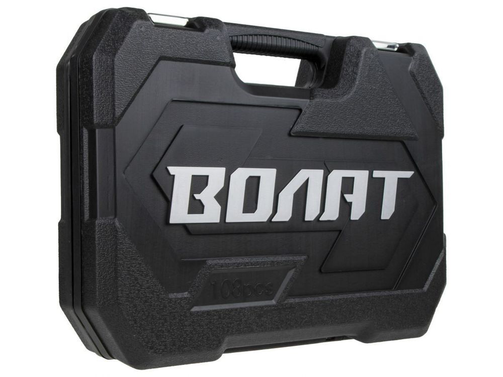 Набор головок и бит 108 предметов ВОЛАТ (1/4", 1/2", 6 граней )