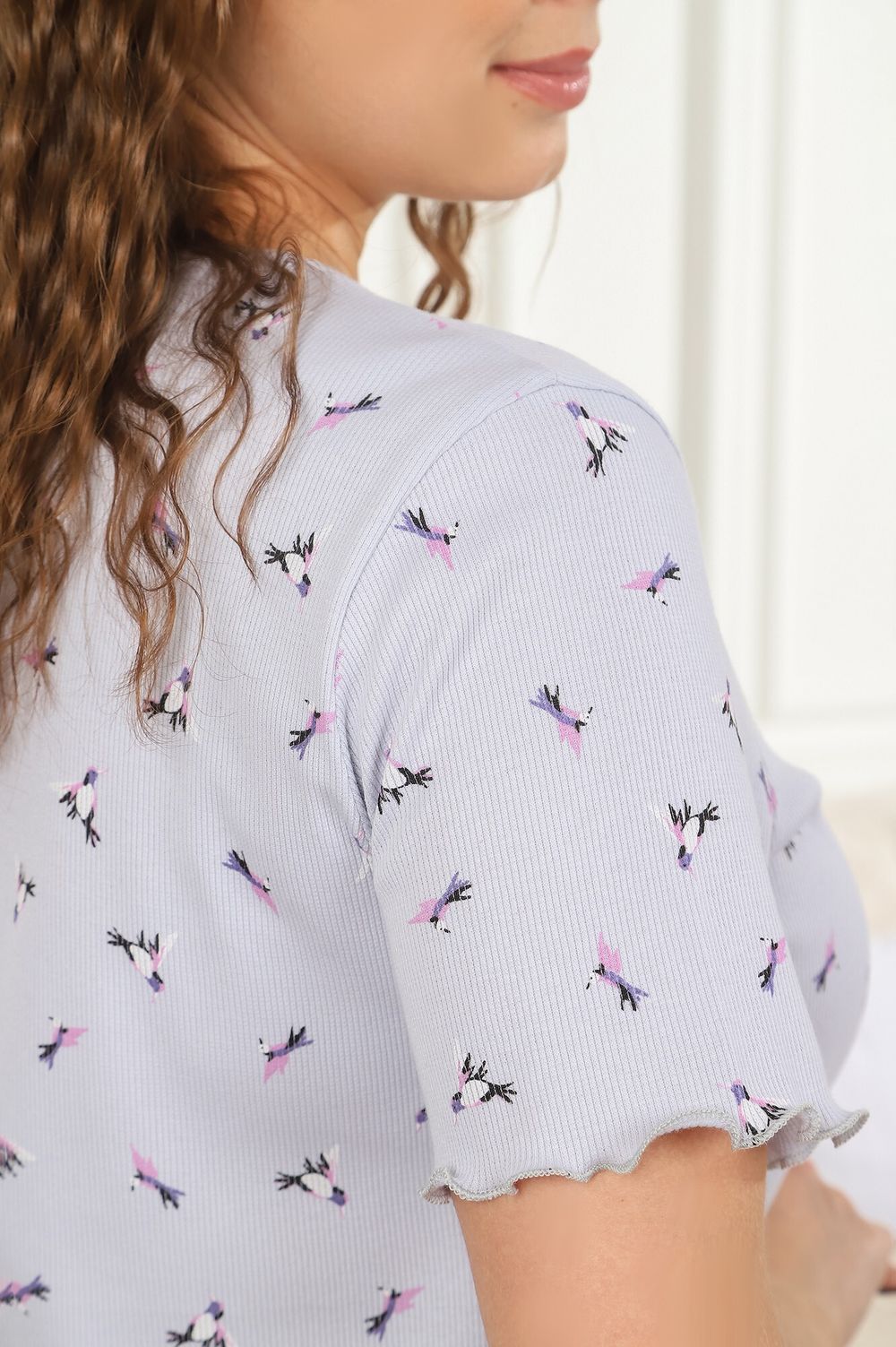 Ночная сорочка Амалия-4 Виотекс СЕРЫЙ