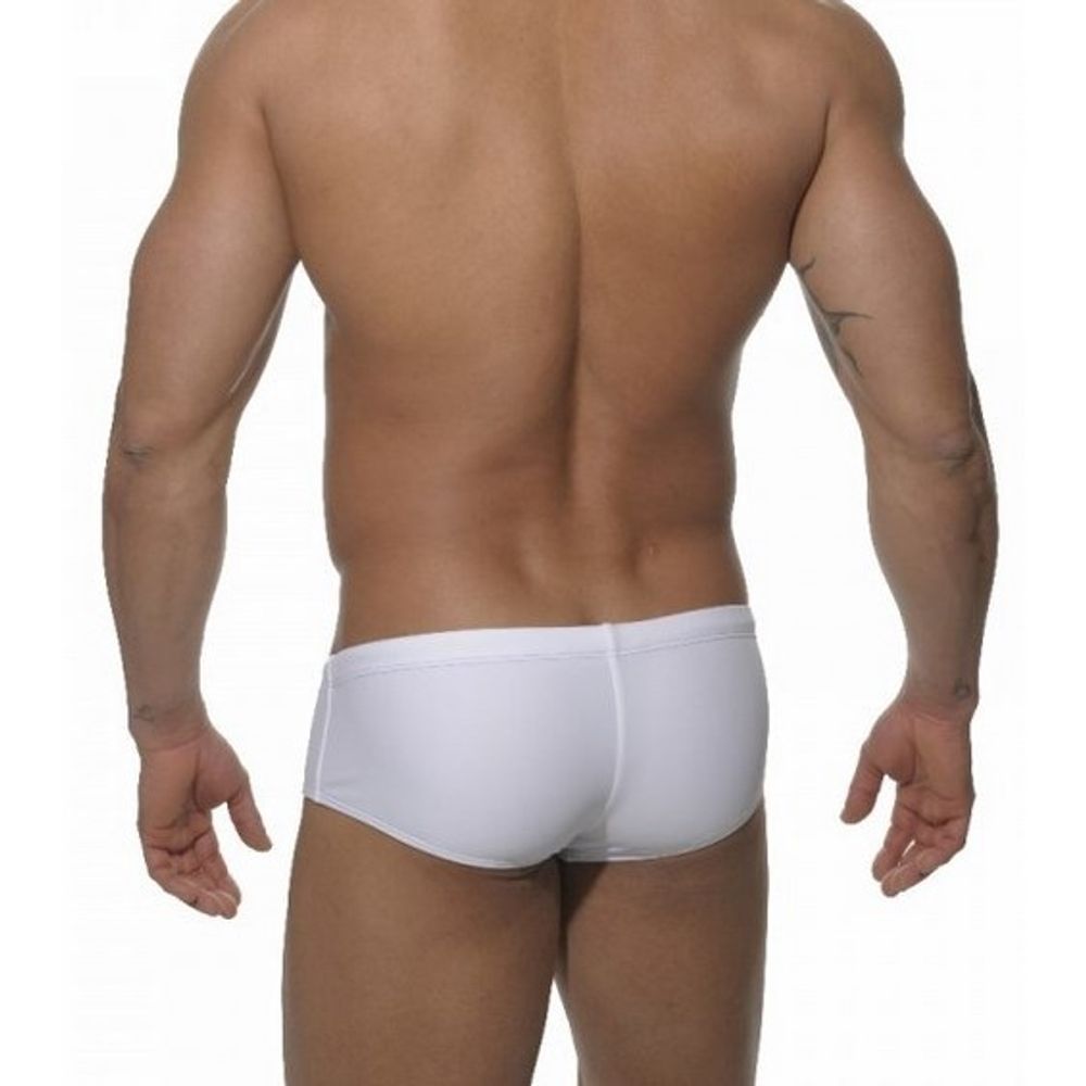 Мужские плавки брифы белые с синей вставкой Addicted
