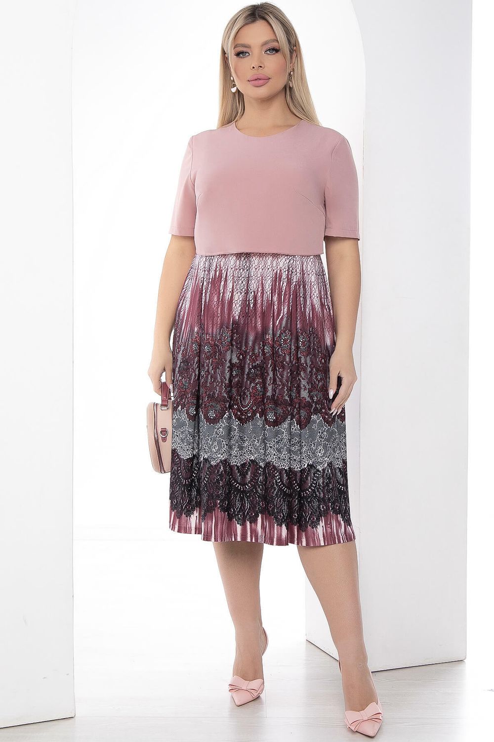 Платье "Кэри" (пыльная роза) П8990 LT Collection