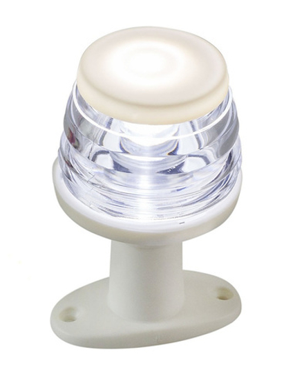 Огонь топовый светодиодный на стойке 4", белый корпус