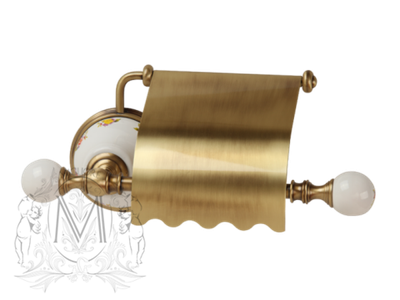 Бумагодержатель закрытый Migliore Provance ML.PRO-60.506.BR  керамика с декором, бронза