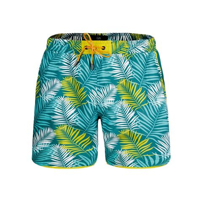 Мужские шорты для плавания с растительным принтом Doreanse (Размер: L) (Цвет: изумрудный)