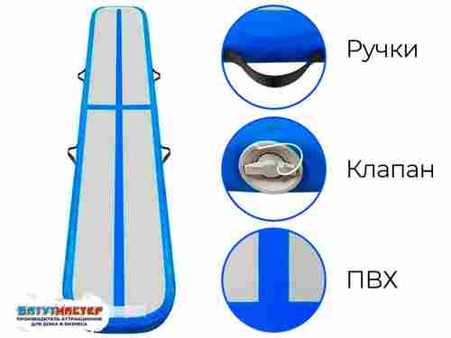Надувная акробатическая дорожка «АэроПуть Компакт» 20x1,8х0,2 м