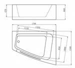 Акриловая ванна Gemy G9056 B R