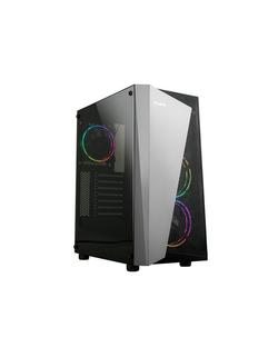 Корпус ZALMAN S4 Plus, без БП, боковое окно (акрил), черный,  ATX