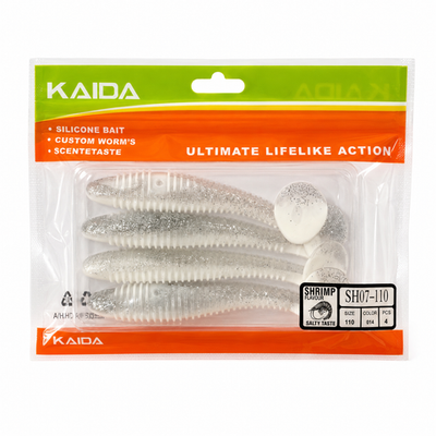 Набор силиконов KAIDA SH07-110 11см 4шт COL014 №109