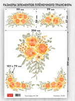 Трансфер для декупажа переводной рисунок для поверхностей 218