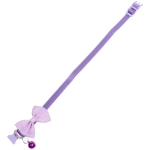 Ошейник с колокольчиком 1*19-32см «Zoo City-Классическая бабочка» микс цветов (минивложение 12шт)