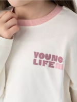 Лонгслив оверсайз для девочки