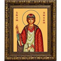 Михаил Муромский благоверный князь. Икона на холсте.