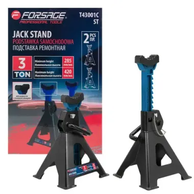 Подставка ремонтная 3т (h min 285мм, h max 420мм) (к-т 2шт.) Forsage F-T43001C ST