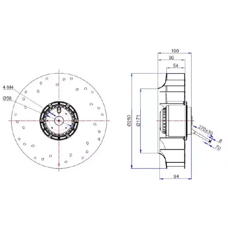 Мотор-колесо Vilmann BX-250-2E / LCK-BX-250-2E