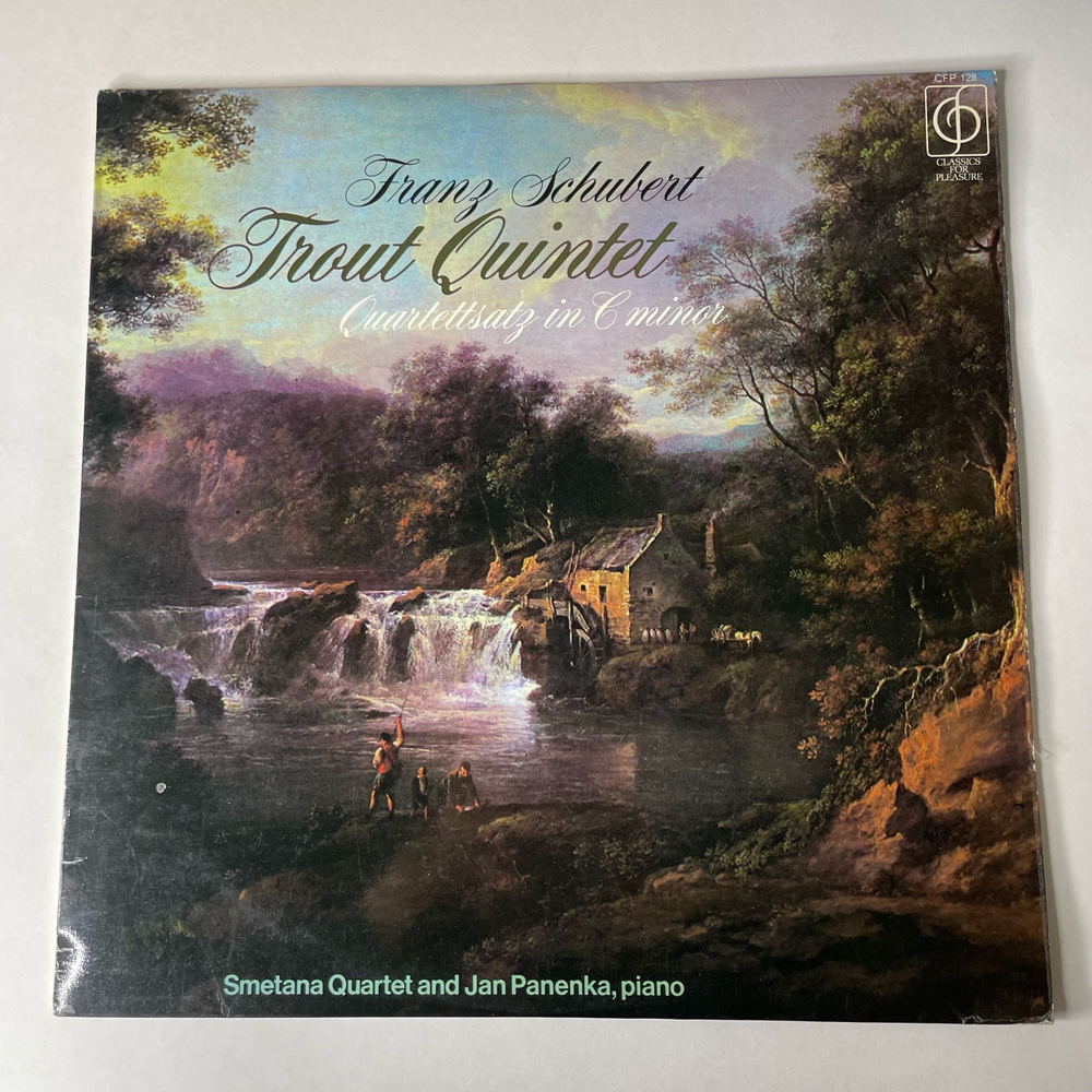 Винтажная виниловая пластинка LP Franz Schubert Шуберт, Jan Panenka, Smetana Quartet Schubert: Piano Quintet In A Major Op.114 The Trout (Англия 1964)