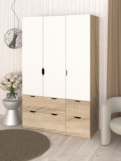 дуб сонома / белый