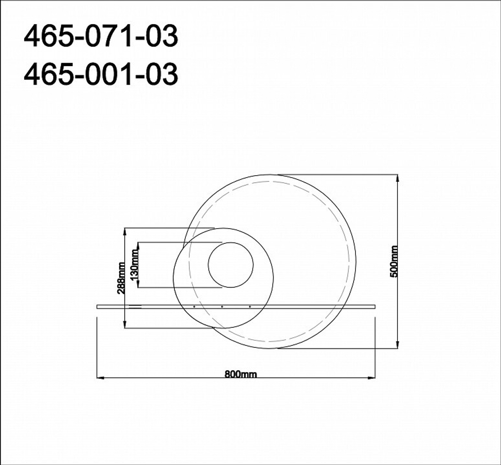 Накладной светильник Velante 465 465-071-03