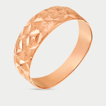Кольцо женское из розового золота 585 пробы без вставки (арт. АК382-2414)