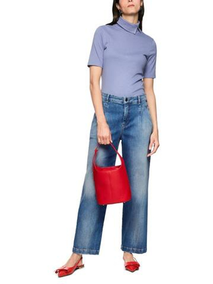 Marc Cain Джинсы свободного кроя с подворотами