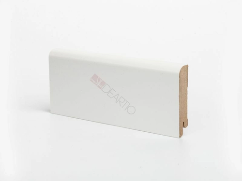 Плинтус МДФ Деартио U 102-80 белый 80х16х2050