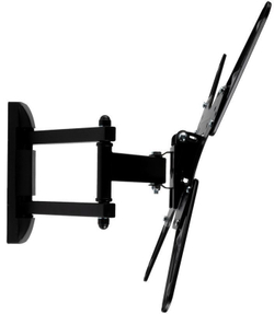 Кронштейн для телевизора Kromax OPTIMA-414 черный 20"-55" макс.30кг настенный поворотно-выдвижной и наклонный