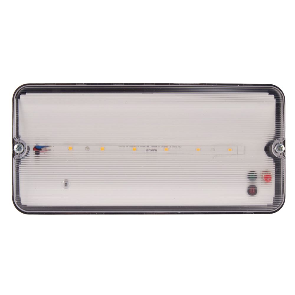 ULW-K25B 6W-4000K-EMG IP65 BLACK Светильник светодиодный влагозащищенный с БАП. Белый свет 4000K. 660Лм. Размер 220x105x50мм. Корпус чёрный. ТМ Uniel