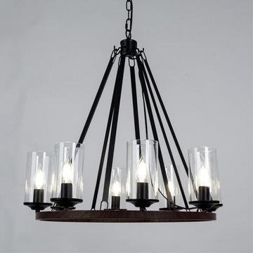 Люстра подвесная 8*Е14 A7014SP-8BK чёрный Dalim Arte Lamp