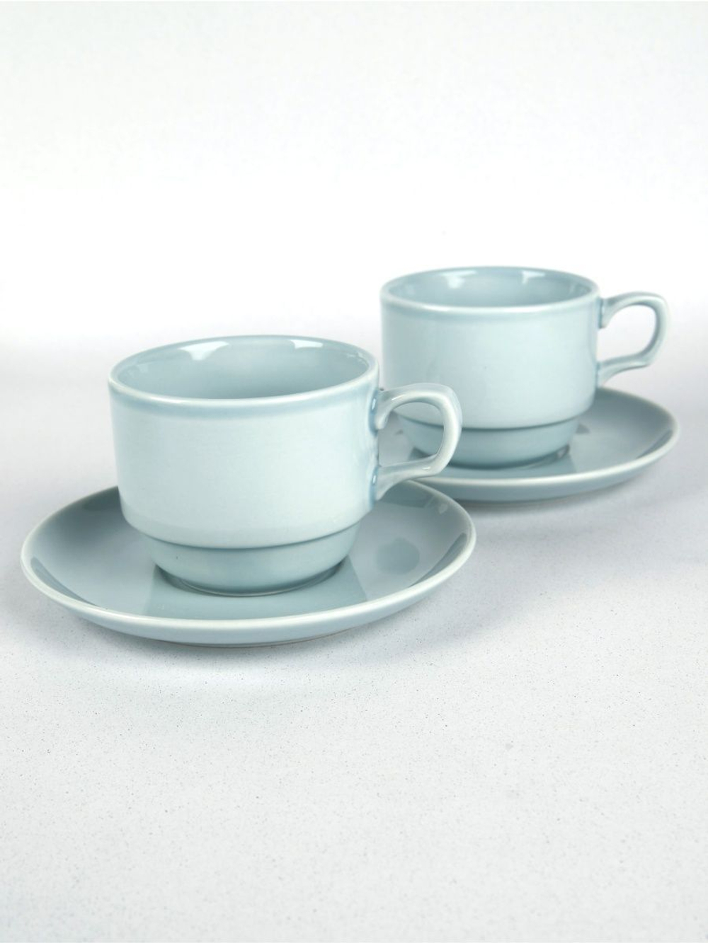 Чайная пара Башкирский фарфор, 200 мл, 2 шт, фарфор, цвет