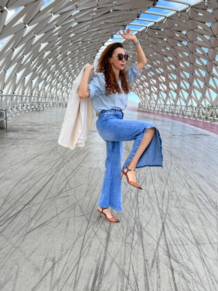 Джинсы Water Jeans с пуговицами по краям