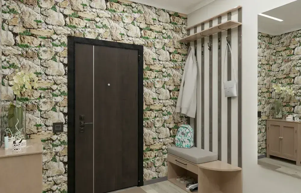 Обои бумажные, моющиеся, полуметровые, 0,53*10м, Камни 7