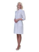 Халат медицинский женский Doctor Big 206, стрейч, белый, 52