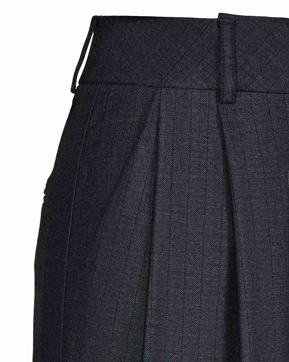 Брюки прямые из костюмной ткани