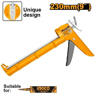 Пистолет для герметика 230 мм INGCO HCG1809