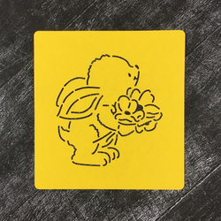 Зайка с букетом №1