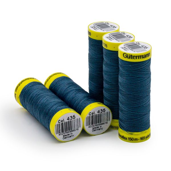 Нитки для трикотажа Gutermann Maraflex 120 (150 метров), 5 кат. | 435 зелено-синий