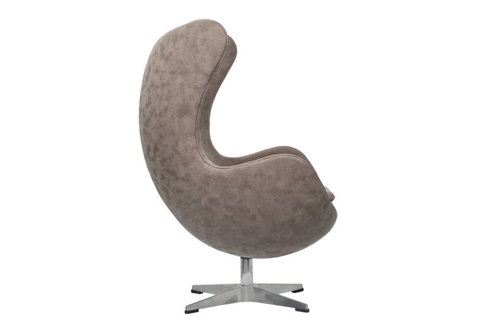 Кресло EGG CHAIR бледно-коричневый матовый с эффектом состаренная кожа Bradex Home FR 0253