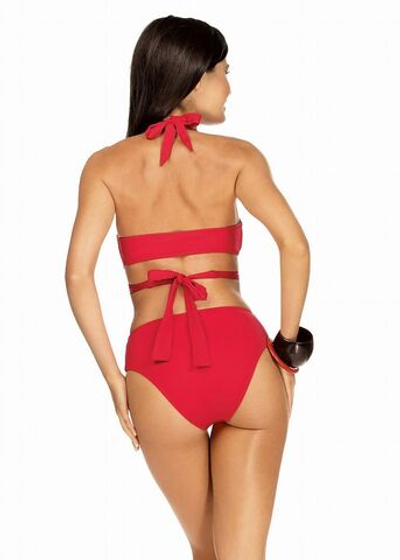 Стильный пуш-ап купальник (Размер: 80B/40) (Цвет: красный)