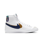 Кроссовки Nike Blazer Mid '77 SE GS 'Double Swoosh - White Gold Blue Void' DD1847-102