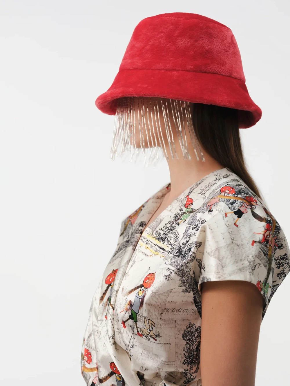 Панама со стеклярусом OLA OLA