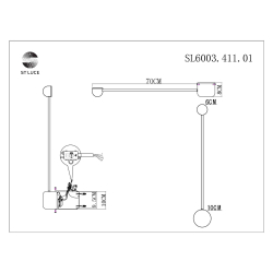 SL6003.411.01 Светильник настенный ST-Luce Черный/Черный LED 1*4W 4000K