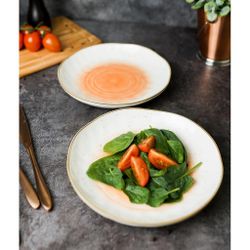 Салатник 450 мл d 21,5 см h3,8 см оранжевый фарфор "The   Eco" P.L. Proff Cuisine [6]