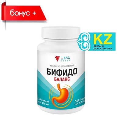 NEW ERA, БИФИДОБАЛАНС пробиотик с лакто-бифидобактериями №30, для кишечника и пищеварения