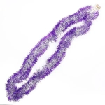 Мишура 2м 9см «Серебряный блеск» фиолетовый