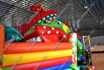 Большая и высокая горка "Змей Горыныч 3" 23*10*10 м