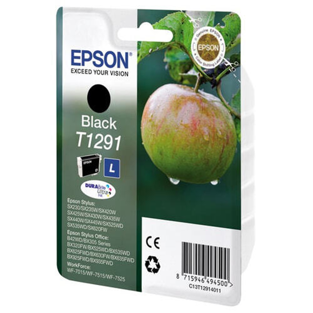 Картридж струйный Epson Apple Singlepack T1291 DURABrite Ultra C13T12914011