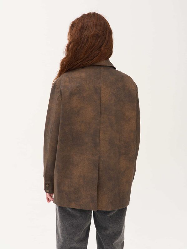 Пиджак из экокожи 